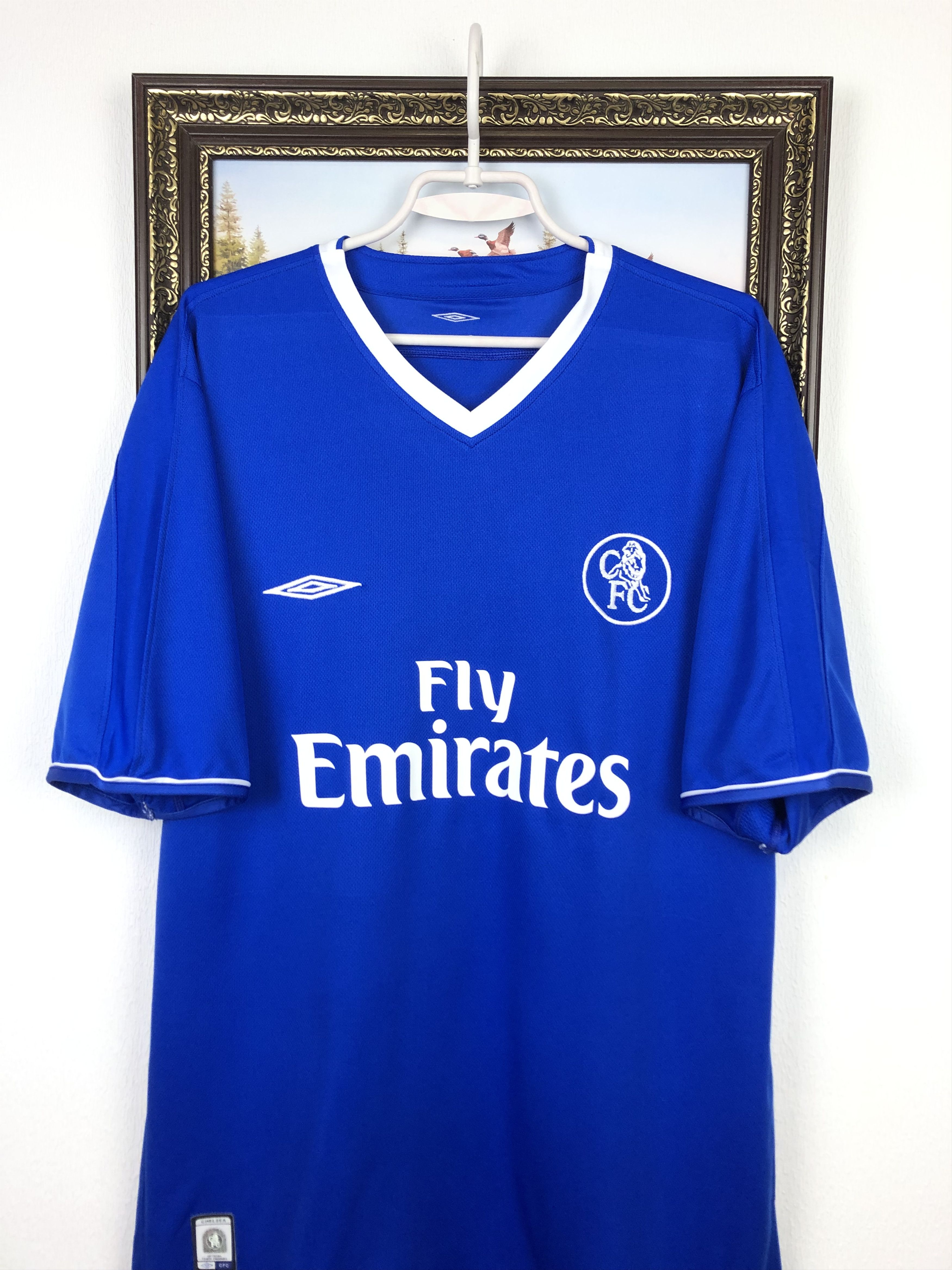 Vintage Chelsea Home football shirt 2003 Soccer Umbro Jersey Trikot Size US XXL / EU 58 / 5 - 2 Thumbnail