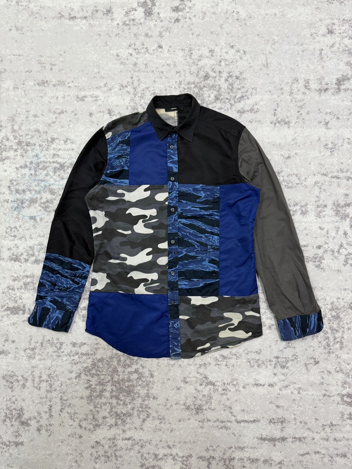 Diesel DIESEL PATCHWORK CAMO DESIGN STYLE BUTTON UP SHIRT Size US M / EU 48-50 / 2 - 3 Thumbnail