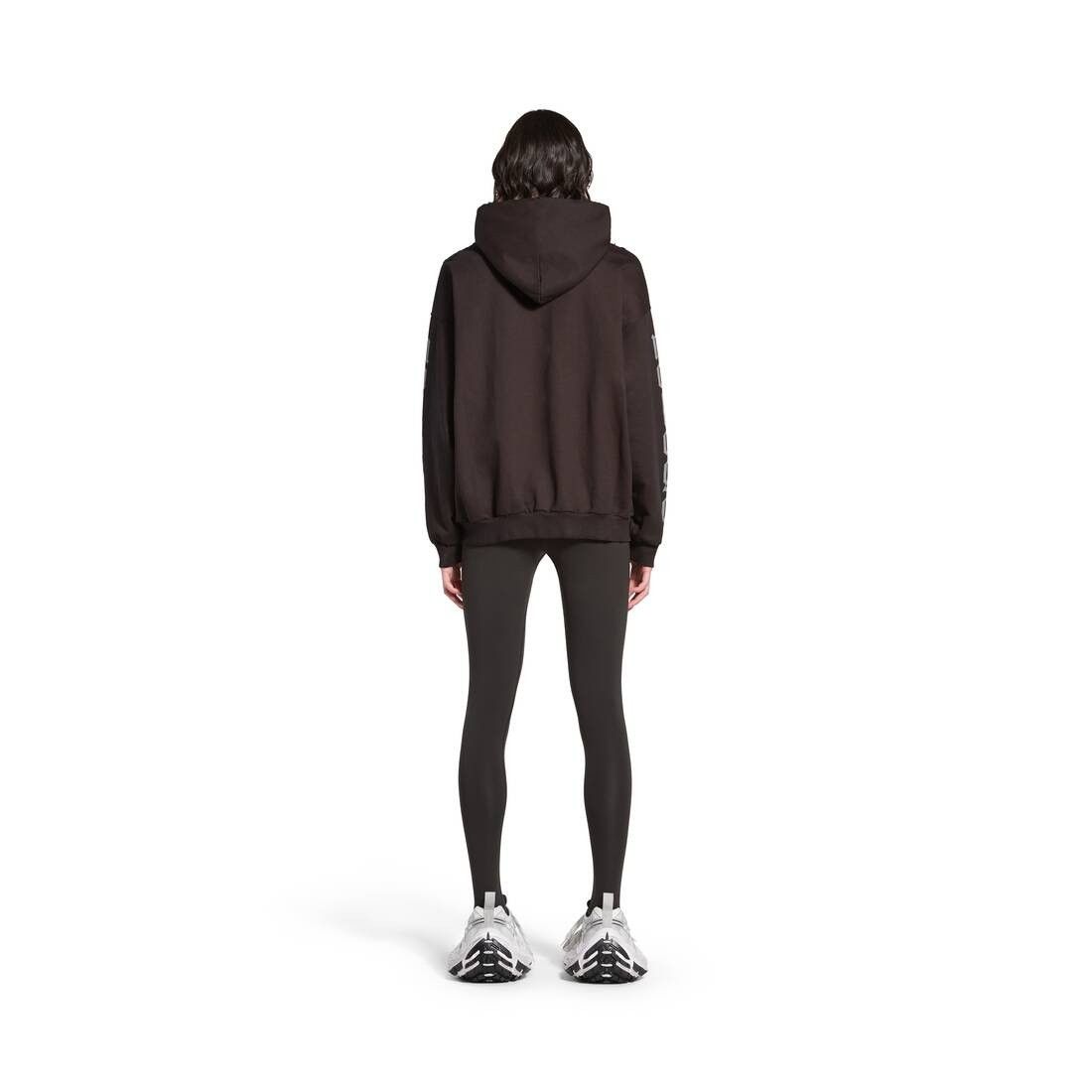 Balenciaga o1srvl11e1025 Nologo Hoodie Medium Fit in Black/Grey Size S / US 4 / IT 40 - 4 Thumbnail