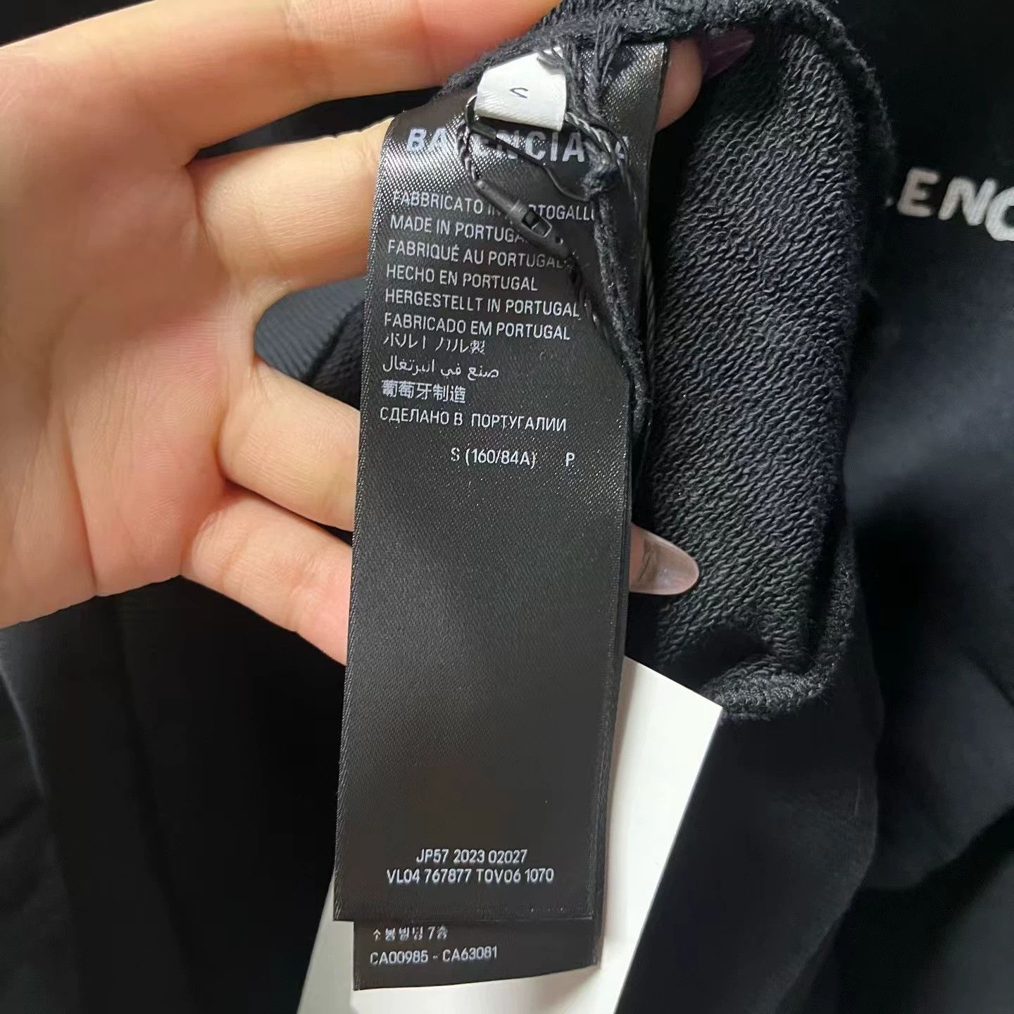 Balenciaga black balenciaga logo printed hoodie Size US S / EU 44-46 / 1 - 3 Thumbnail