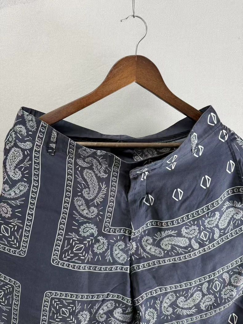 Dior Dior Black Paisley Silk Shorts Size 46-2506 Size US 36 / EU 52 - 2 Thumbnail