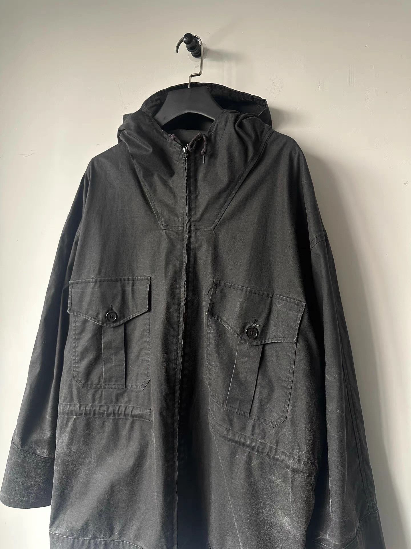 Helmut Lang Helmut Lang 1998 Waxed Coated Parka K7 Size US M / EU 48-50 / 2 - 2 Thumbnail