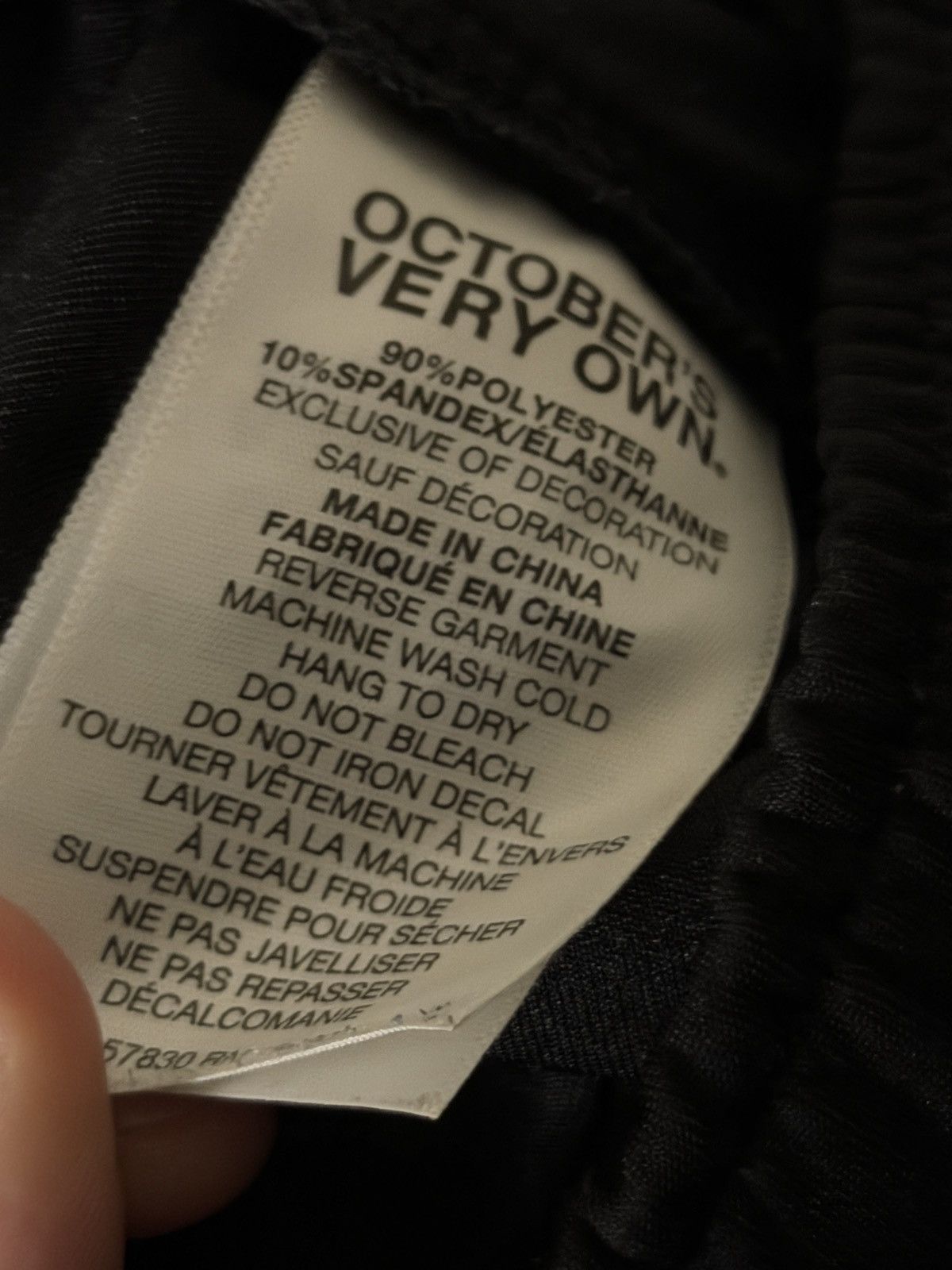 Drake OVO REFLECTIVE PIPING PANTS BLACK SIZE LARGE Size US 34 / EU 50 - 4 Thumbnail