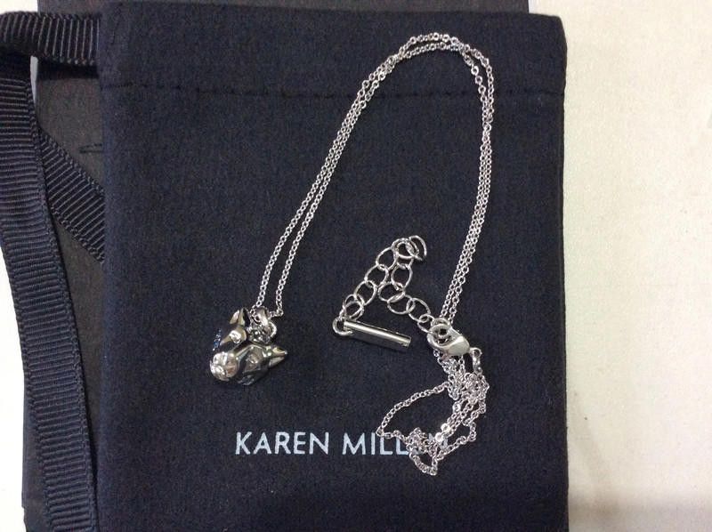 Designer Karen Millen stainless steel necklace Size ONE SIZE - 4 Thumbnail