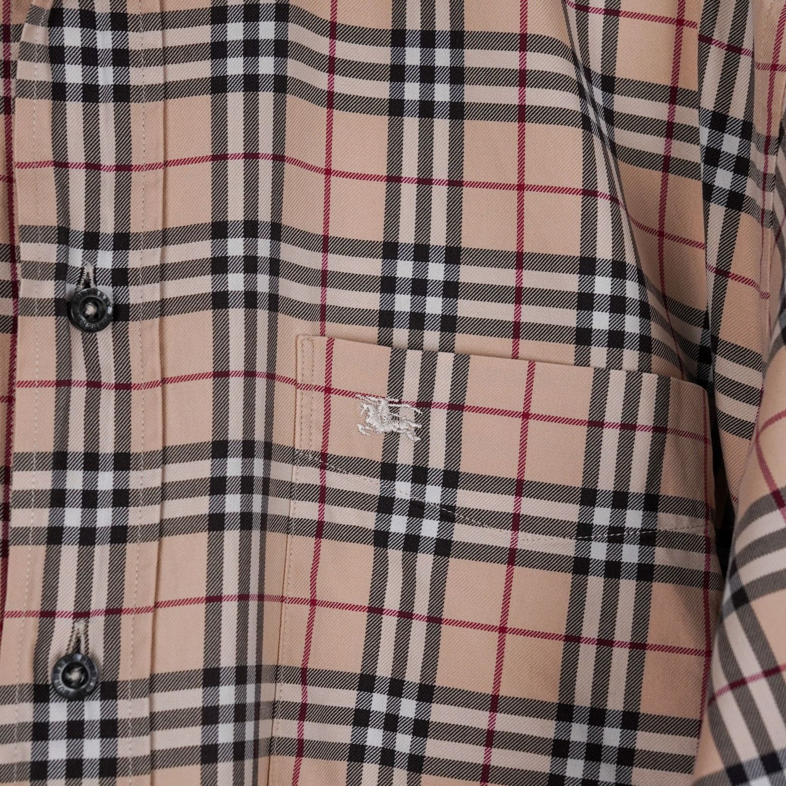 Burberry Vintage burberry beige nova check button down collar shirt Size US L / EU 52-54 / 3 - 8 Thumbnail