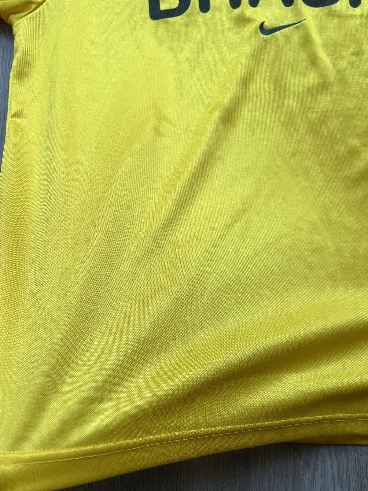 Nike × Vintage Vintage Nike Brasil Yellow Soccer T-Shirt Football Jersey Size US L / EU 52-54 / 3 - 5 Thumbnail