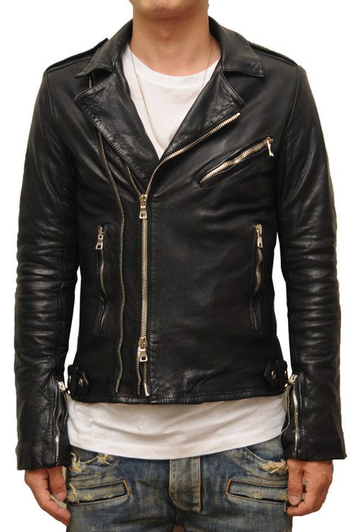 Balmain AW13 black leather biker jacket Size US M / EU 48-50 / 2 - 3 Thumbnail
