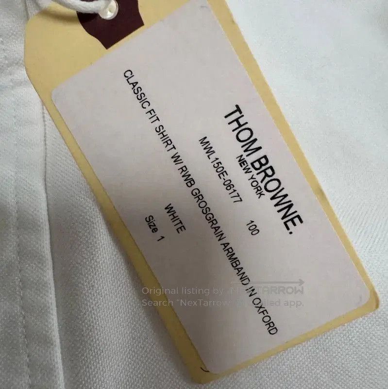 Thom Browne Thom Browne Long Sleeve Striped Cotton Shirt . Size US S / EU 44-46 / 1 - 8 Thumbnail