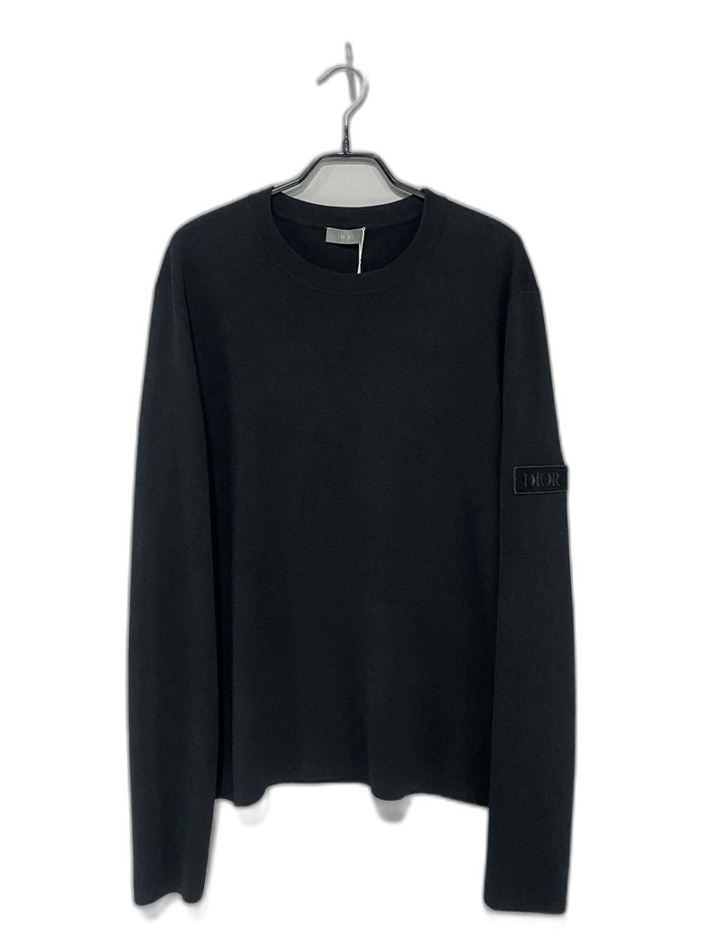 Dior Black Logo Sweater by Dior-yf Size US XL / EU 56 / 4 - 1 Thumbnail