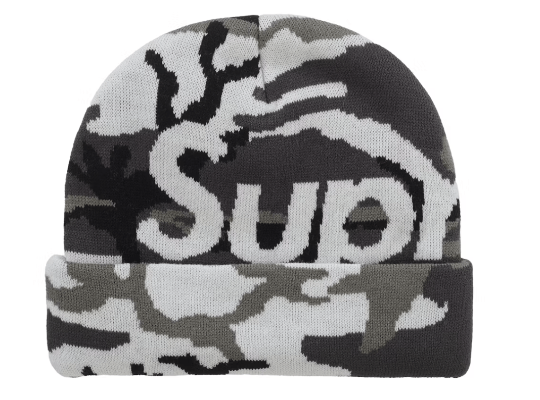 Supreme Supreme Camo Big Logo Beanie Snow Camo size adjustable Size ONE SIZE - 1 Thumbnail