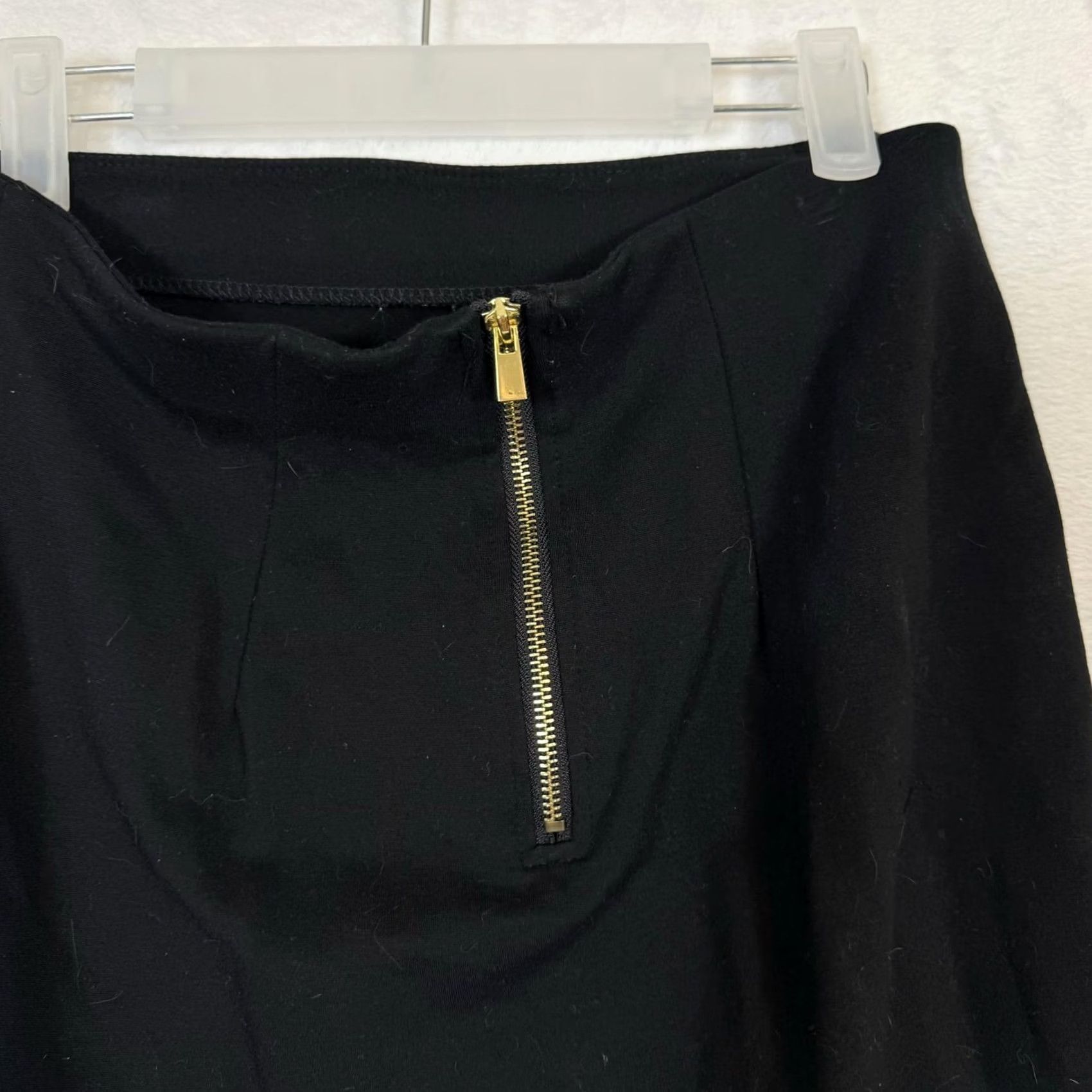 Vintage Philosophy Skirt Women’s Black A-Line Knee-Length Rayon Back-Zip Size 2 Classic Size 26" / US 2 / IT 38 - 4 Thumbnail