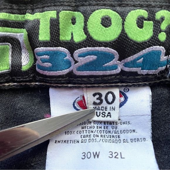 JNCO Vintage 90s JNCO Black Trog Jeans - 30", Unisex 🇺🇸 Size US 30 / EU 46 - 8 Thumbnail