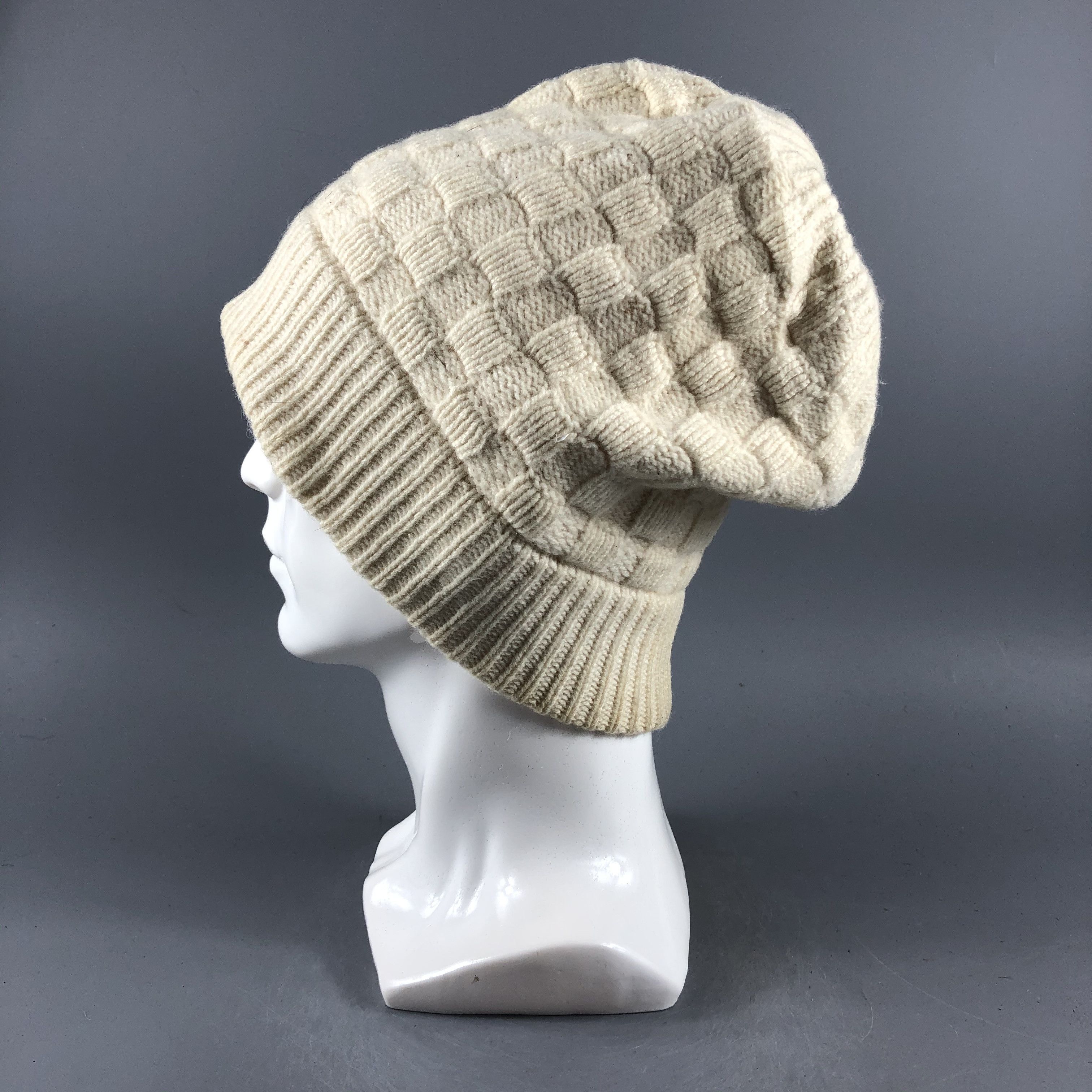 Japanese Brand × Uniqlo Womens Checker Design Uniqlo Beanie Snow Hat Snow Cap -D432 Size ONE SIZE - 2 Thumbnail