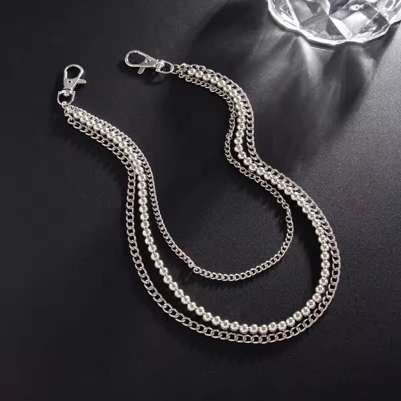 Other Silver Color Multilayer Pant Chain Size ONE SIZE - 4 Thumbnail