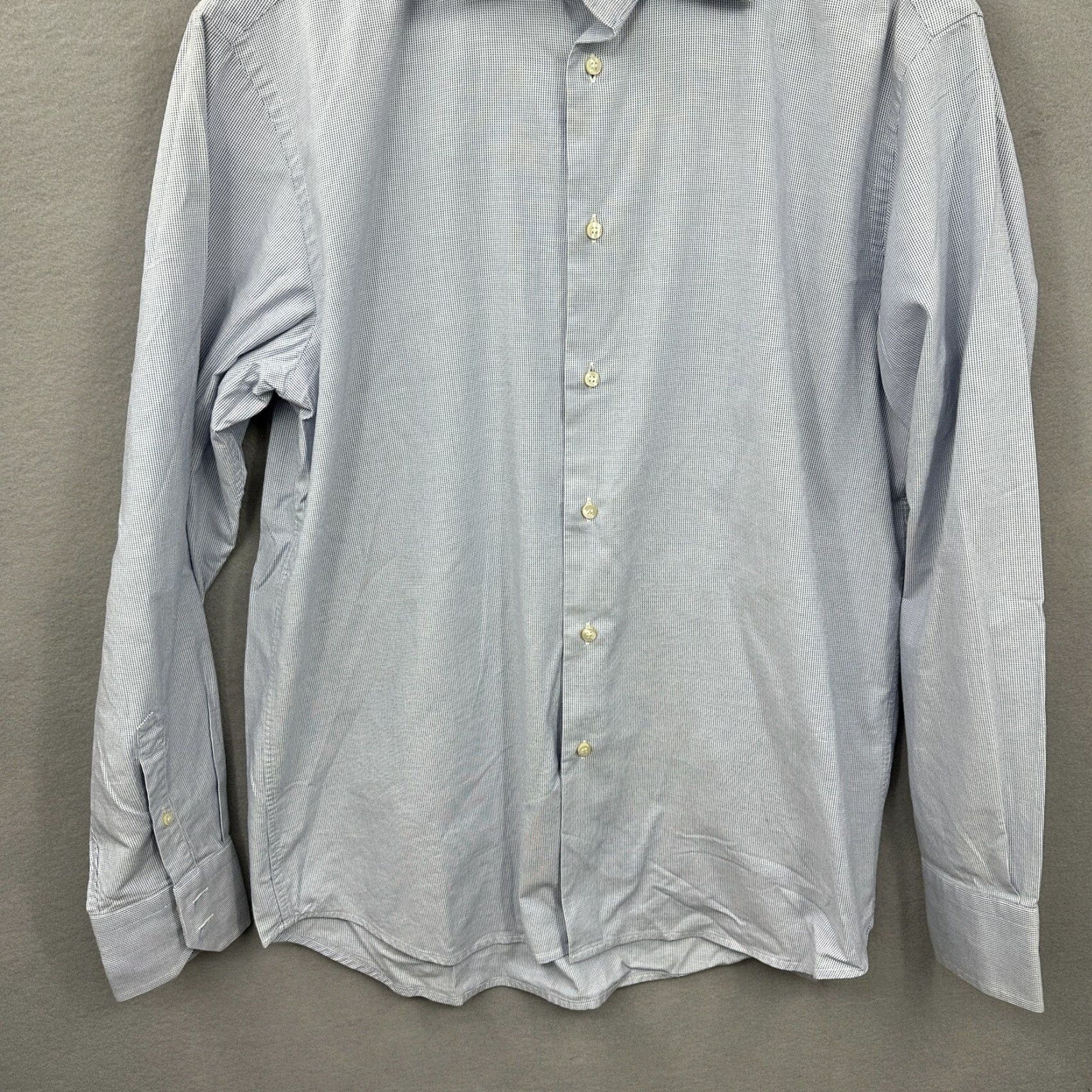 Gianfranco Ferre VINTAGE Gianfranco Ferre Studio Men's Button-Up Shirt Long Sleeve Twill Blue 16.5 Classic Preppy USA Size US L / EU 52-54 / 3 - 2 Thumbnail
