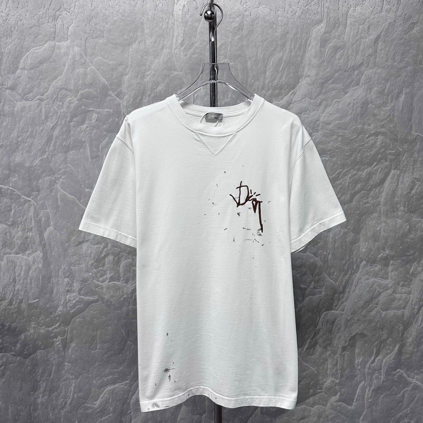 Dior dior travis scott graffiti logo t-shirt Size US XL / EU 56 / 4 - 1 Thumbnail