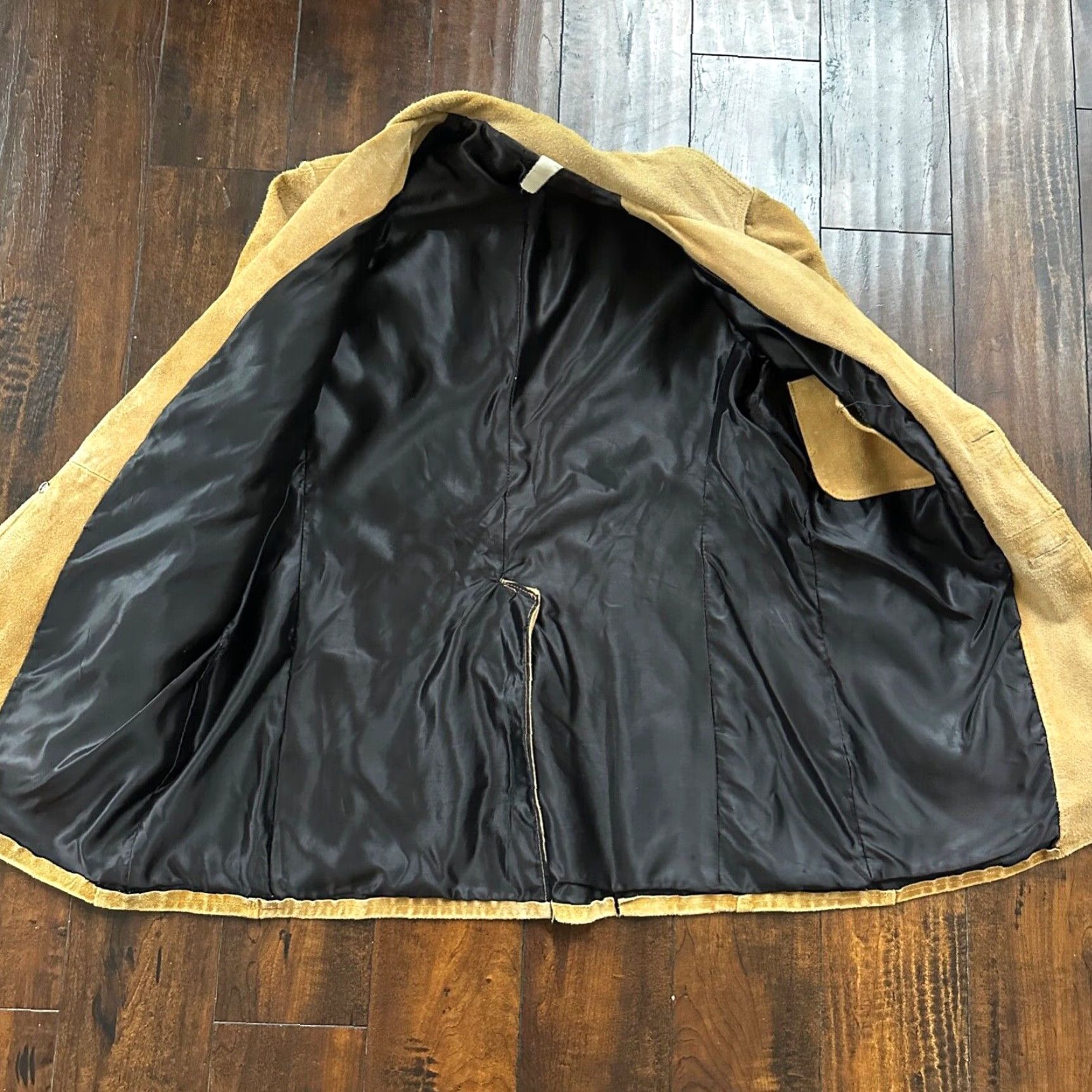 Vintage VINTAGE 1960s Western Leather Suede Coat Jacket Men 44 Brown Hippie Rockabilly 60s 70s Size US S / EU 44-46 / 1 - 3 Thumbnail