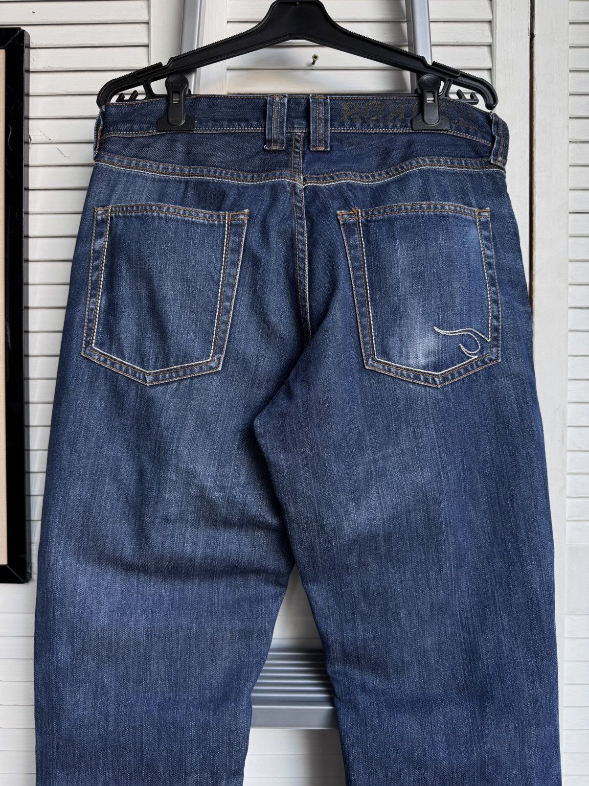 Vintage Rokker Revolution Waterproof Motorcycle Denim Jeans Pants Size US 33 - 10 Thumbnail
