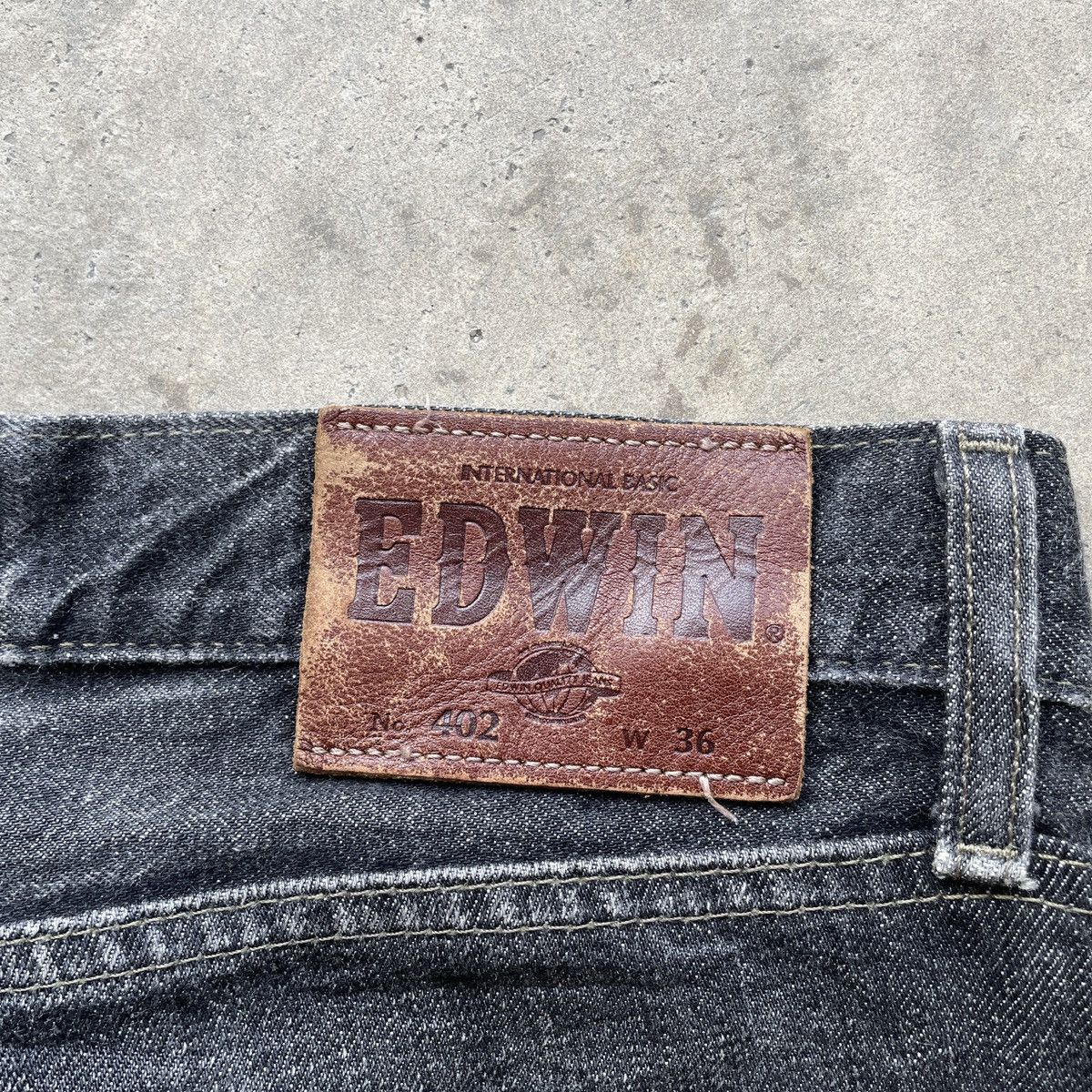 Edwin W36x32💥 Vintage Edwin Black Faded Jeans Denim Pants Size US 36 / EU 52 - 11 Thumbnail