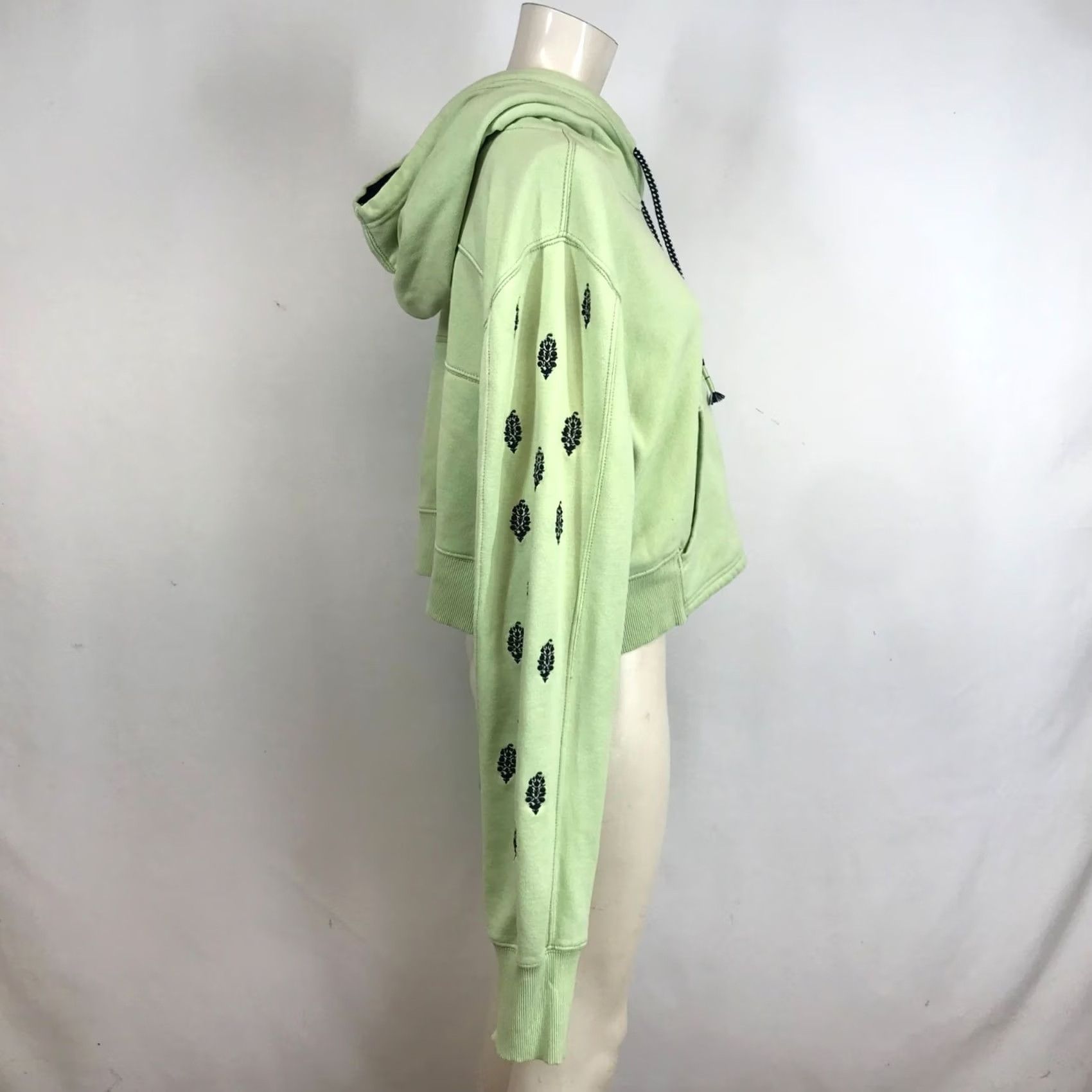 Vintage FREE MOVEMENT Sweatshirt Hooded Green Cotton Blend Women's XL RUN OUT Size XL / US 12-14 / IT 48-50 - 5 Thumbnail