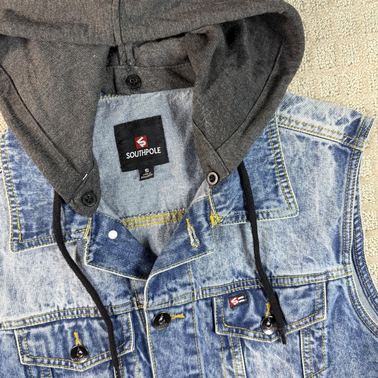 Southpole Y2K Southpole Denim Vest Hoodie Small Size US S / EU 44-46 / 1 - 2 Thumbnail