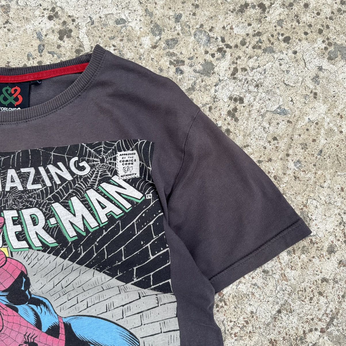 Marvel Comics × Vintage Vintage Marvel Comics T-shirts Spider Man Big Logo Trashed Size US L / EU 52-54 / 3 - 4 Thumbnail