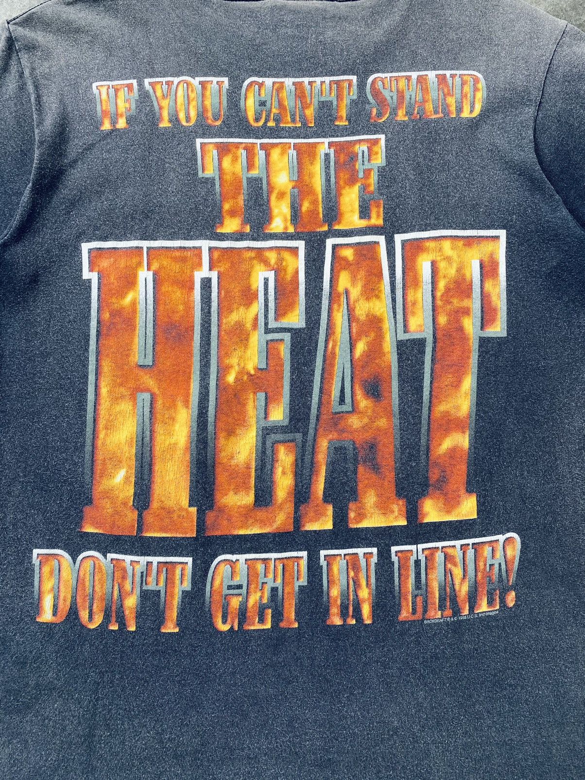 Vintage Vintage 90s Backdraft Movie Sun Faded Tees Size US S / EU 44-46 / 1 - 15 Thumbnail