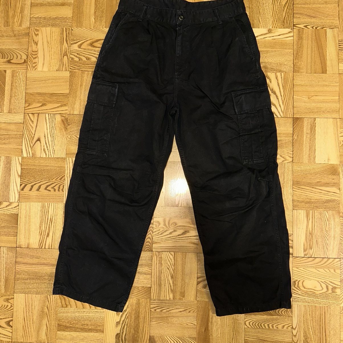 Carhartt Wip Carhartt Black Cargo Pants Size US 33 - 3 Thumbnail