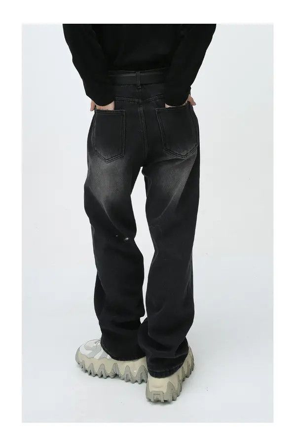 VIBE Retro simple straight washed jeans Size US 32 / EU 48 - 4 Thumbnail
