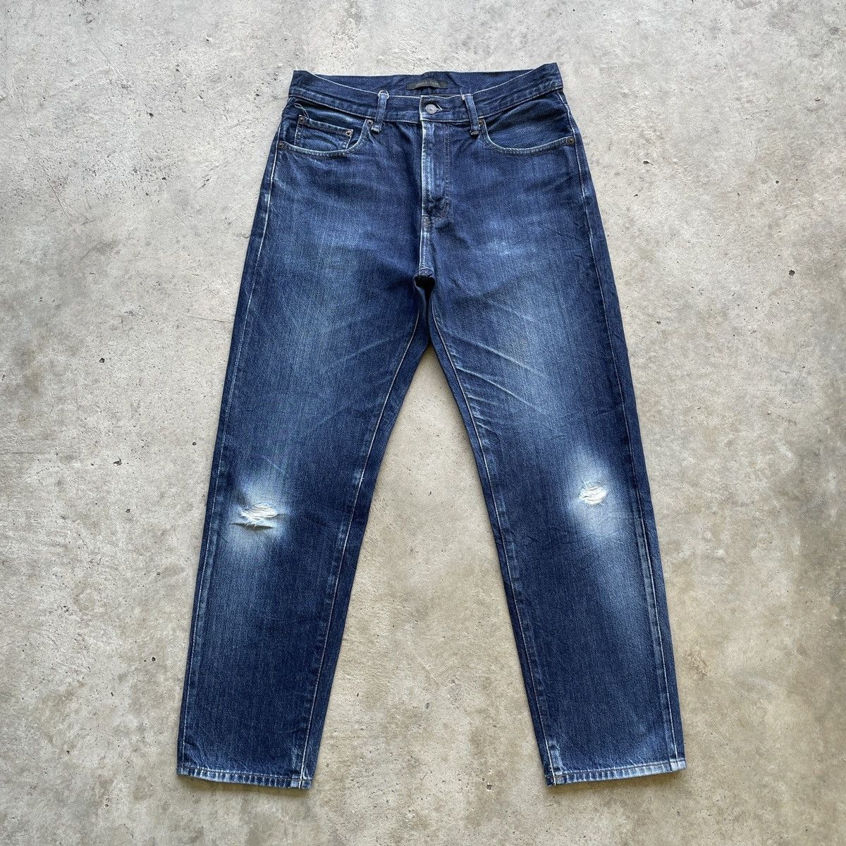 Japanese Brand Vintage Japanese Distressed Jeans Faded Denim Pants W32 Size US 32 / EU 48 - 1 Thumbnail