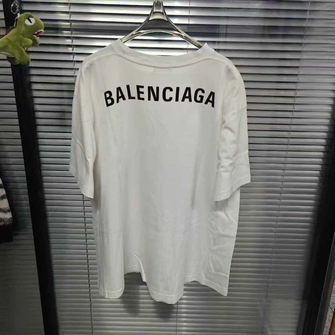Balenciaga Balenciaga Back Logo Short Sleeve Tee - dmc Size US L / EU 52-54 / 3 - 1 Thumbnail