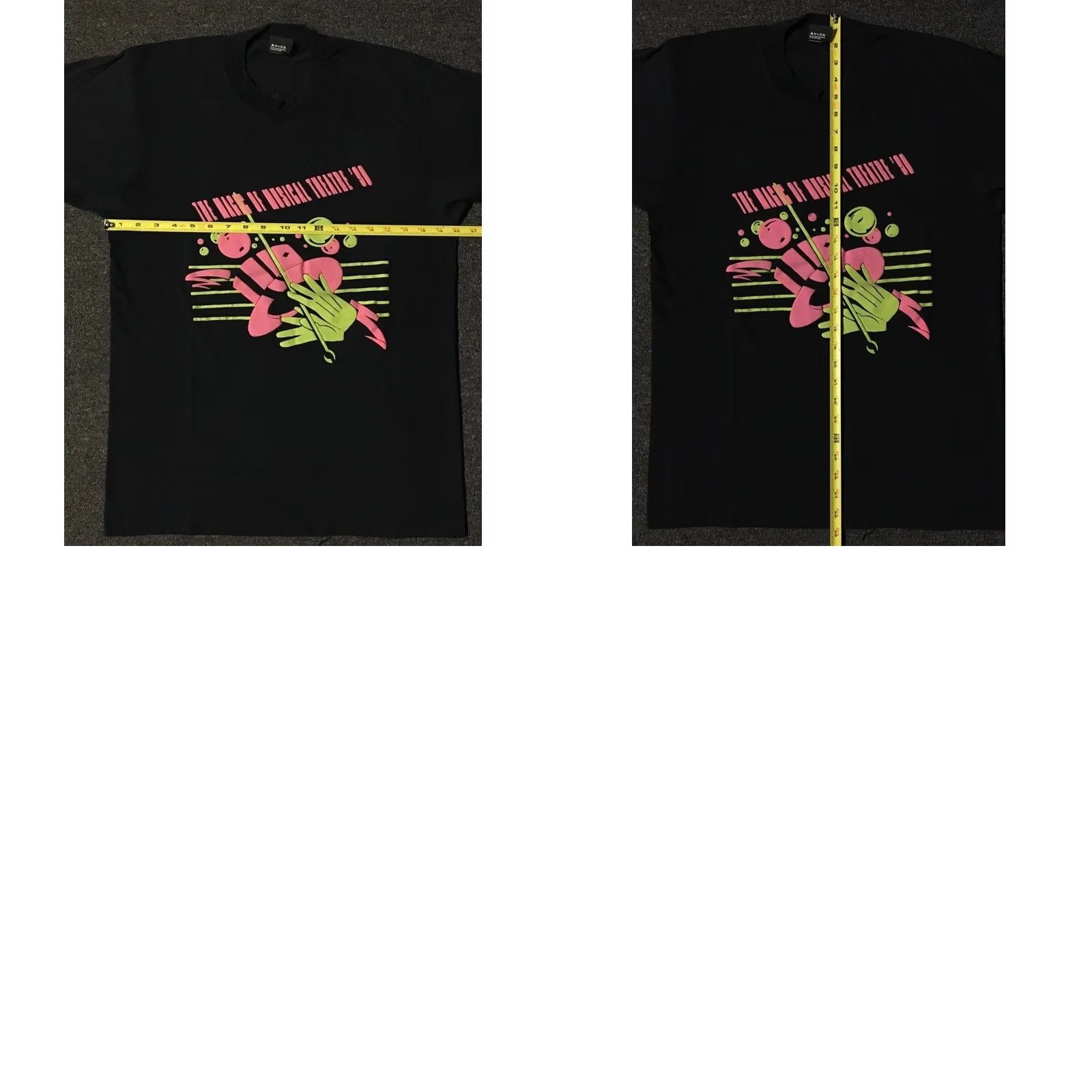 DANCER VINTAGE 90s Magic Of Musical Theater Shirt L Abstract Art Dance Ballet Grunge 80s Shirt Mens Black Short Sleeve T-Shirt Single Stitch USA Size US L / EU 52-54 / 3 - 8 Thumbnail