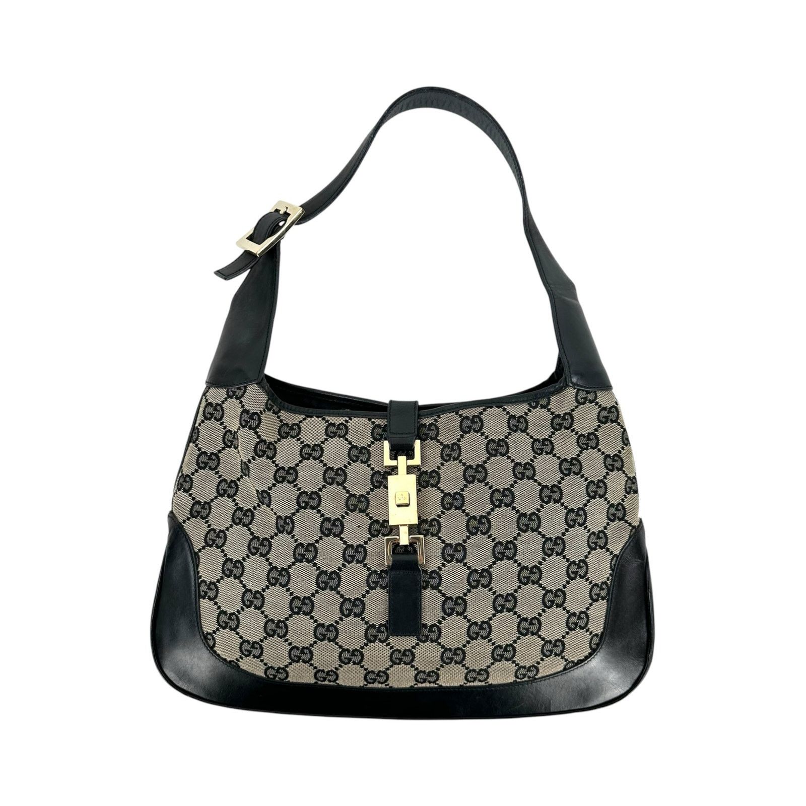 Gucci Gucci Monogram Canvas Jackie Shoulder Bag Size ONE SIZE - 1 Thumbnail