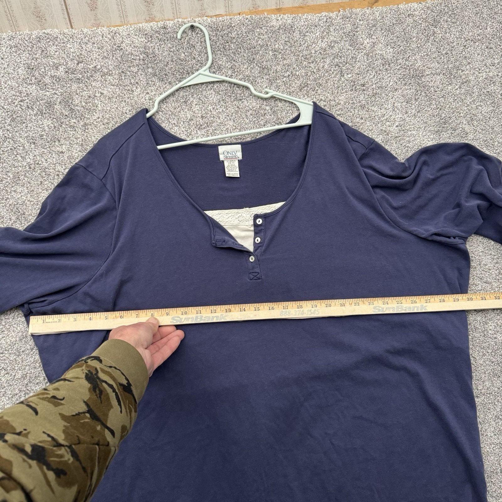 Other Henley Top Womens Plus 4X Romantic Grandmacore Cottagecore Size 4XL / US 24-26 - 4 Thumbnail