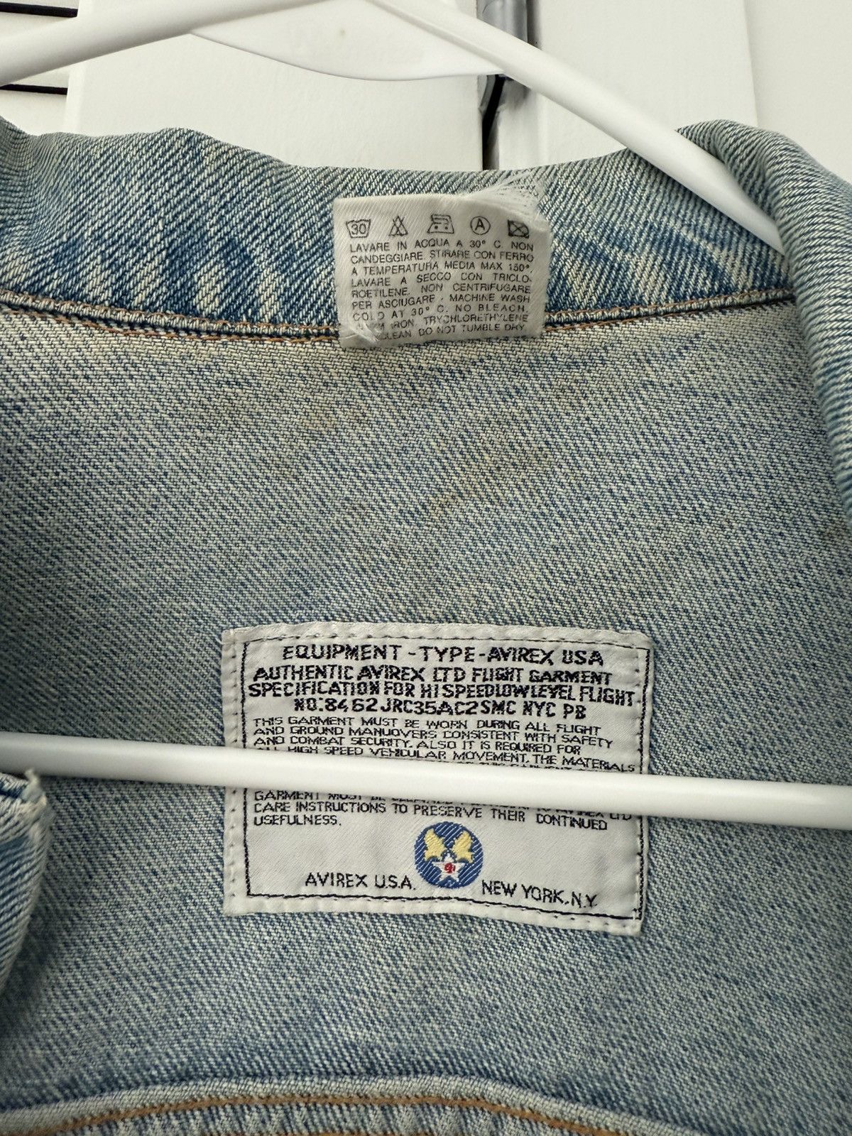 Avirex Avirex Denim Jacket – 100% Cotton, Made in Italy Size M / US 6-8 / IT 42-44 - 4 Thumbnail