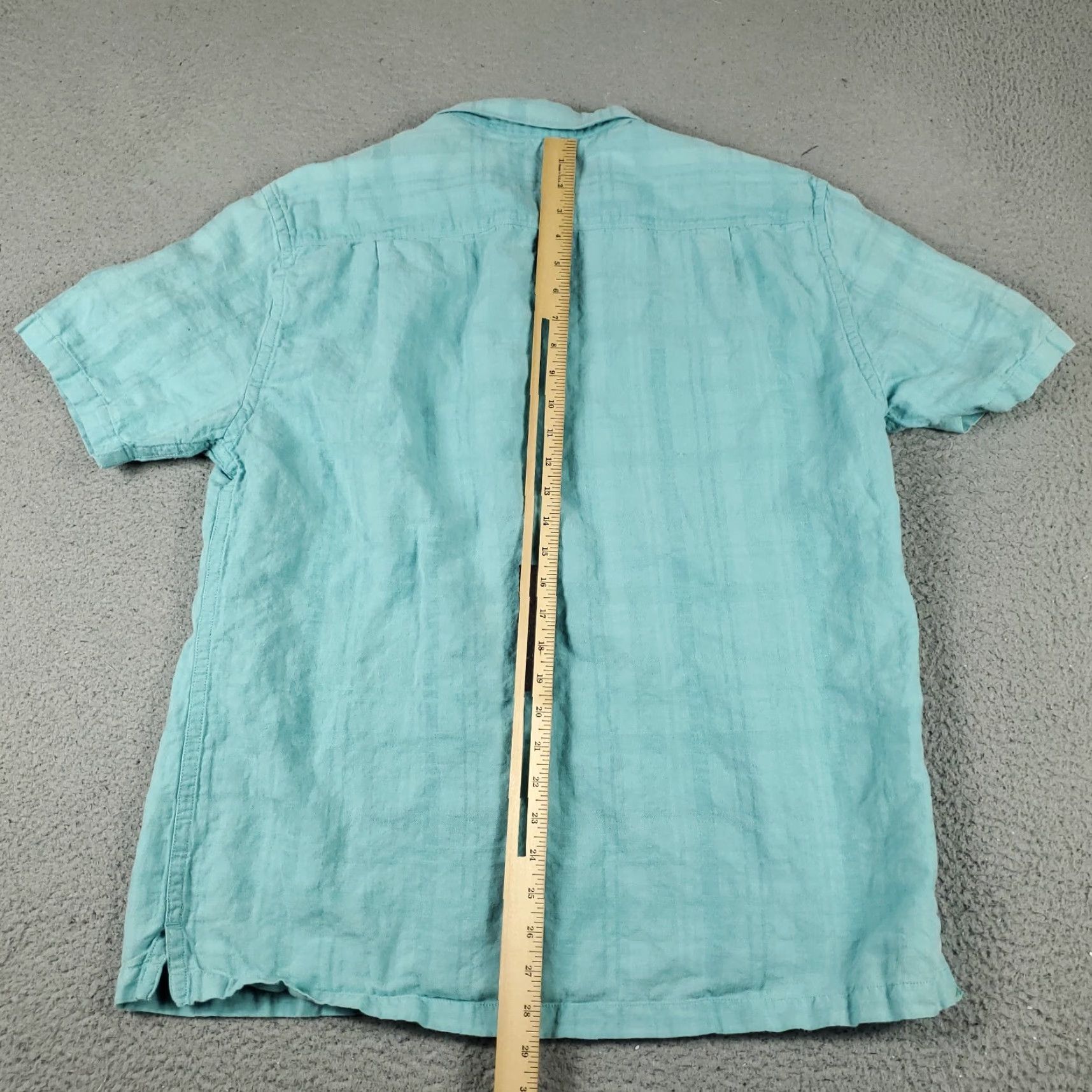 Tommy Bahama Tommy Bahama Shirt Mens Large Blue Linen Blend Hawaiian Button Up Short Sleeve Size US L / EU 52-54 / 3 - 6 Thumbnail