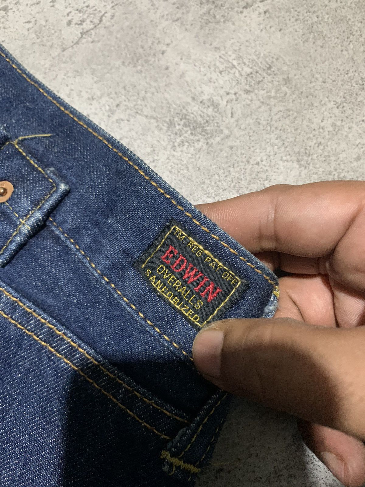 Edwin Redline Vintage Edwin buckle back sanforized selvedge jeans Size US 30 / EU 46 - 9 Thumbnail