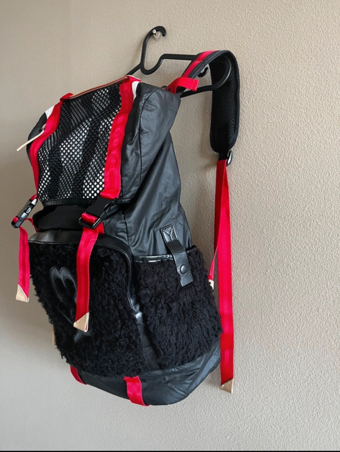 Yohji Yamamoto Y-3 Backpack Yohji Yamamoto Sheepskin Black Fall/Winter 2014 Size ONE SIZE - 3 Thumbnail