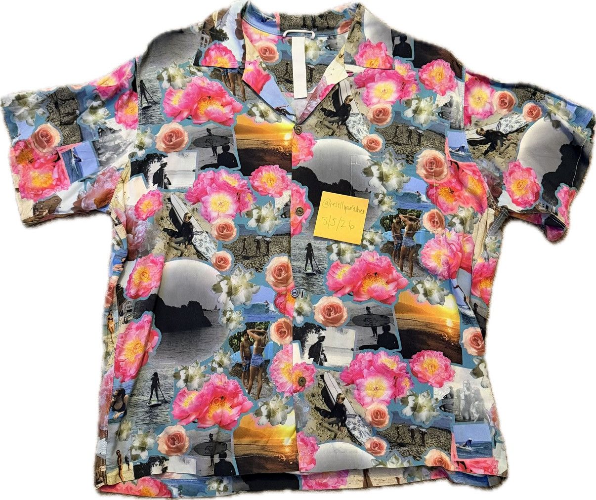 Chrome Hearts Hawaiian floral button up short sleeve shirt Size US XXL / EU 58 / 5 - 1 Thumbnail
