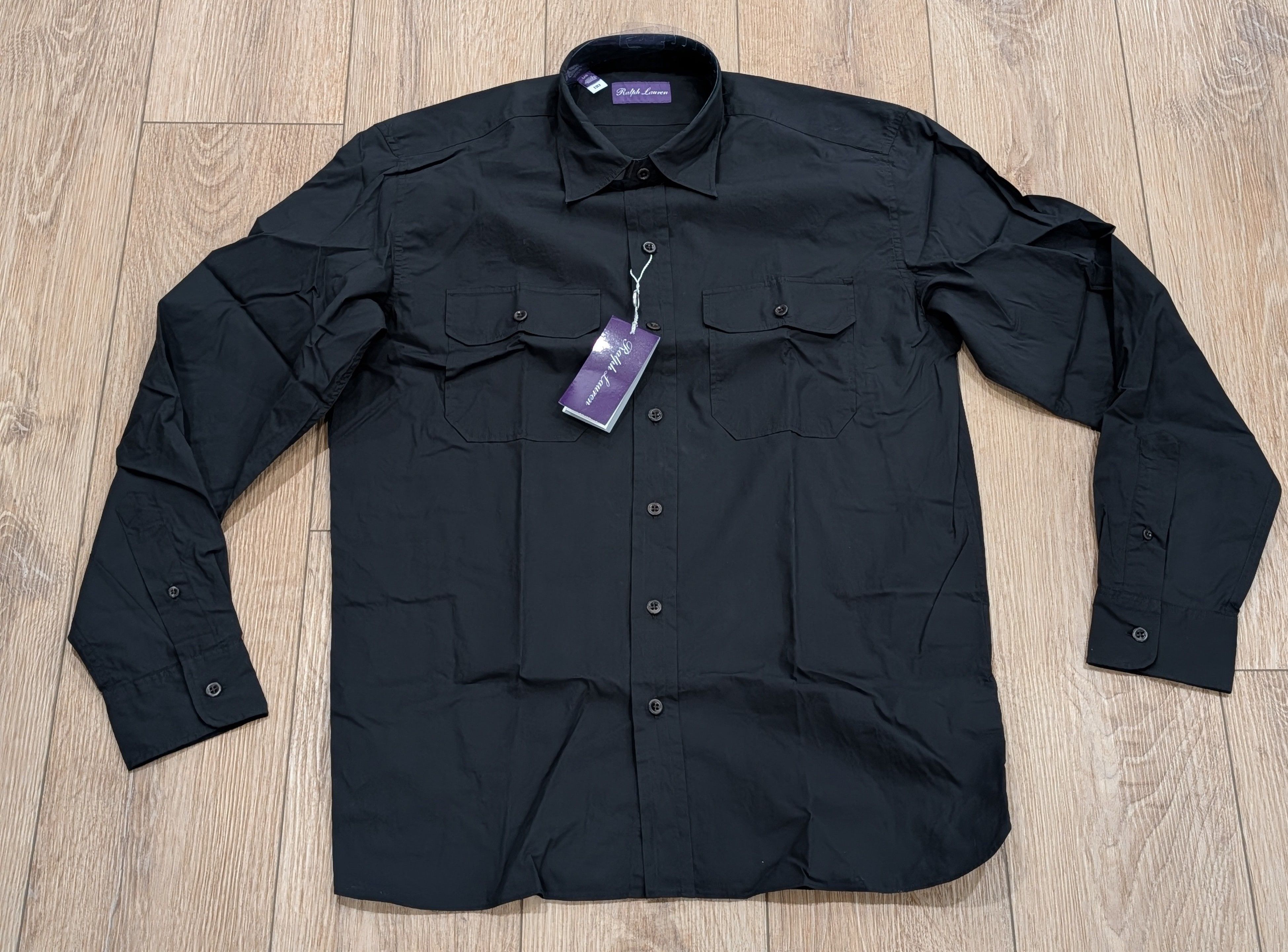 Ralph Lauren Purple Label Ralph Lauren Purple Label Sueded Poplin Button Up Shirt XL Size US XL / EU 56 / 4 - 1 Thumbnail