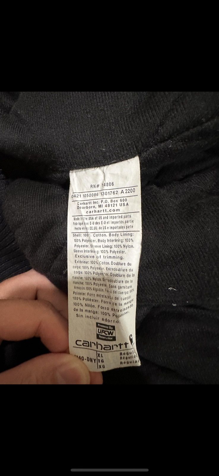 Carhartt Carhartt J140 Work Jacket Size US XL / EU 56 / 4 - 5 Thumbnail