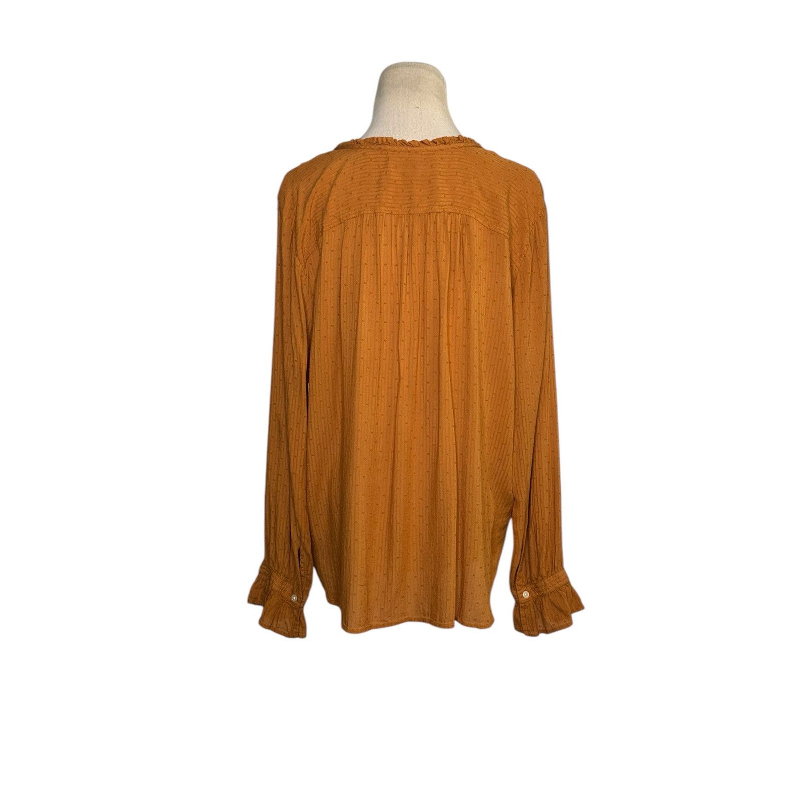 Loft Loft burnt orange long sleeves tunic blouse size large Size L / US 10 / IT 46 - 12 Thumbnail