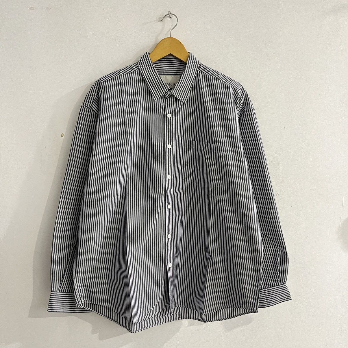 Japanese Brand Anoblir - Striped Longsleeve Shirt Size US L / EU 52-54 / 3 - 1 Thumbnail