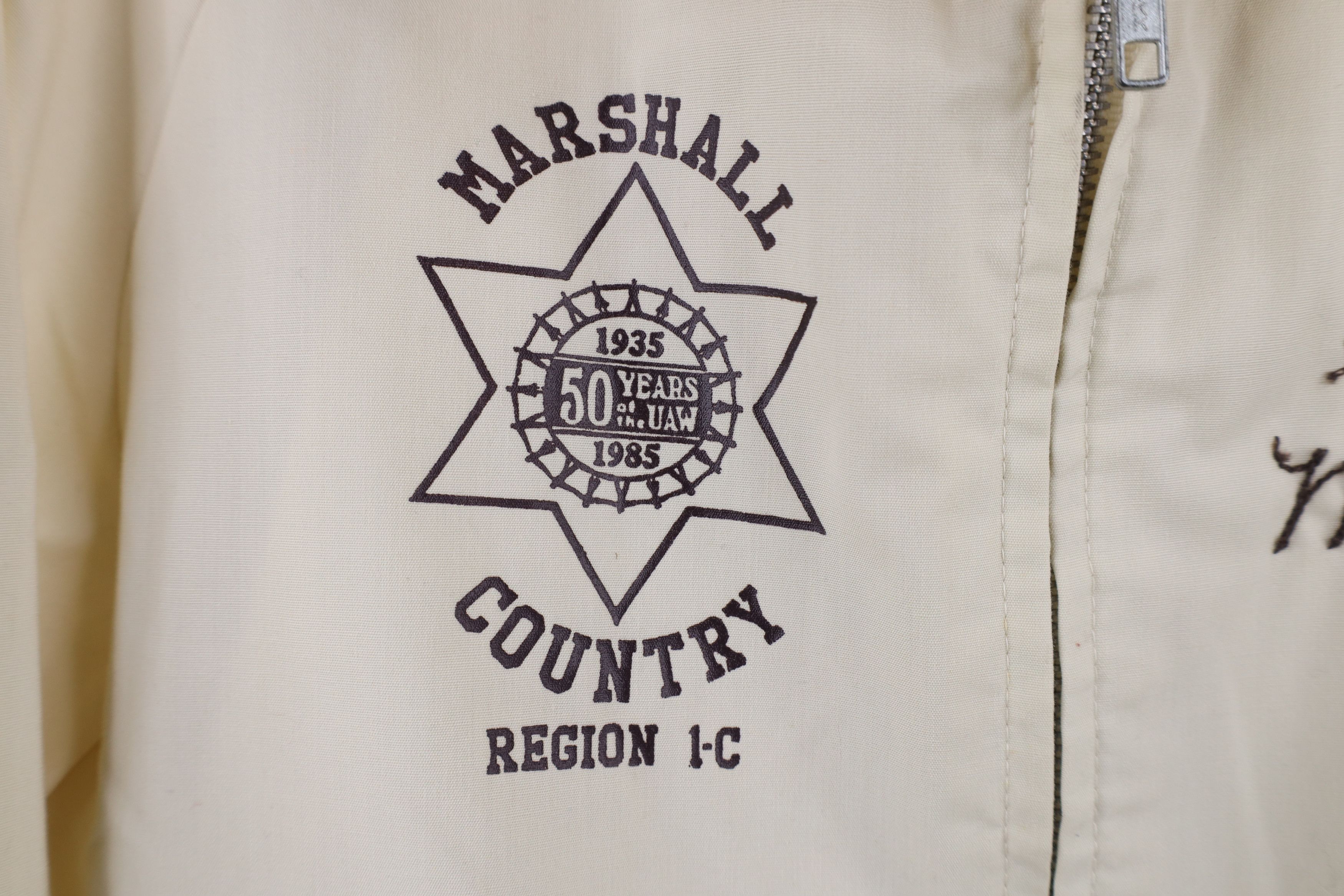 Vintage Vintage 80s UAW Marshall Country Region 1-C Racer Jacket USA Size US S / EU 44-46 / 1 - 5 Thumbnail