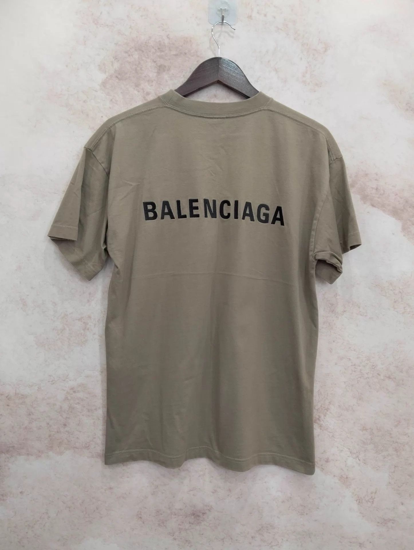 Balenciaga Balenciaga Military Green Short Sleeve T-Shirt S Size US S / EU 44-46 / 1 - 2 Thumbnail