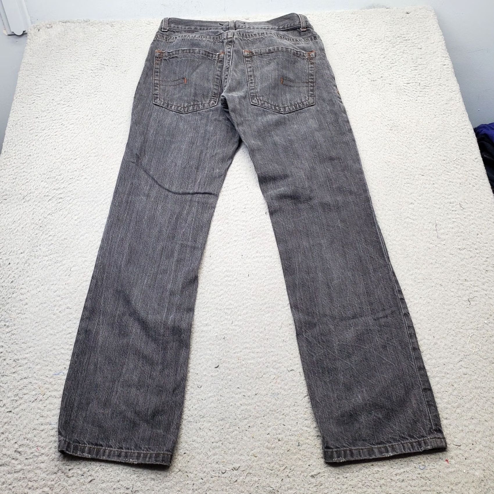 Calvin Klein Calvin Klein Womens Straight Jeans Black Denim Slim Fit 30 Boot? Streetwear Boho Grunge - 5-Pocket Denim Slim Fit Womens, 31.5 Inseam, Dark Wash Size 30" / US 8 / IT 44 - 2 Thumbnail