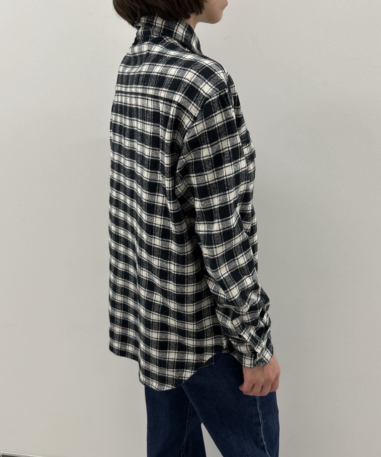 Moschino Vintage 90s Moschino Jeans Flanel Shirt Checked Womens Size M / US 6-8 / IT 42-44 - 5 Thumbnail