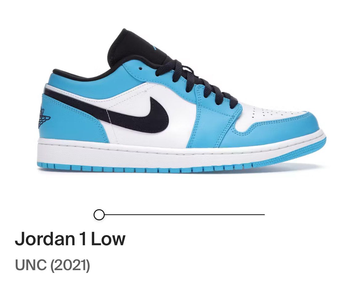 Nike Air Jordan 1 Low UNC (2021) Size US 7 / EU 40 - 5 Thumbnail