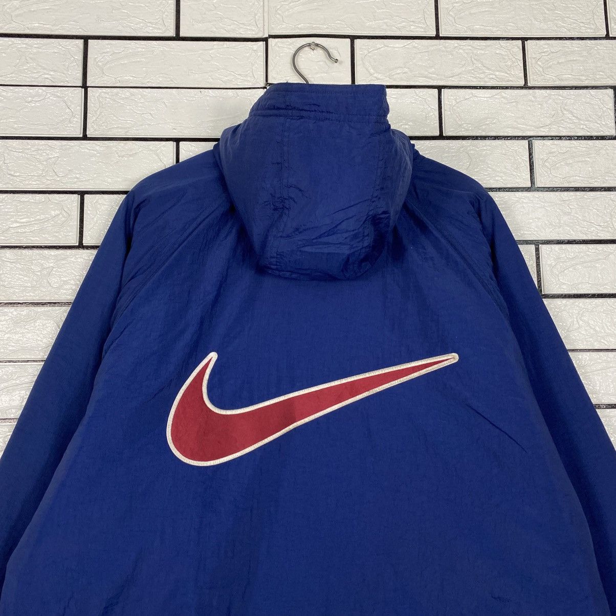 Nike 📌Vintage Nike Jacket Zipper Big Swoosh Blanket Size US L / EU 52-54 / 3 - 10 Thumbnail