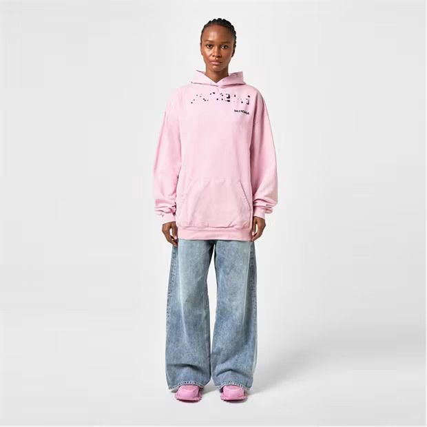 Balenciaga o1g2r1mq0924 Hoodies in Faded Pink Size XS / US 0-2 / IT 36-38 - 6 Thumbnail